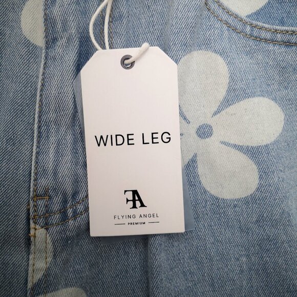 NWT Flying Angel Premium Ladies Size 13/31 Wide Straight Leg High Rise Fit Jeans - Picture 4 of 11